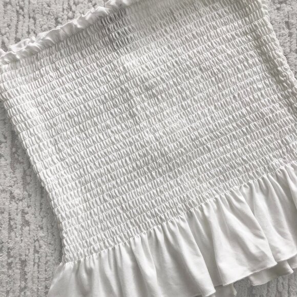 Rue21 Smocked Ruffle Tube Top with Buttons - Picture 5 of 6